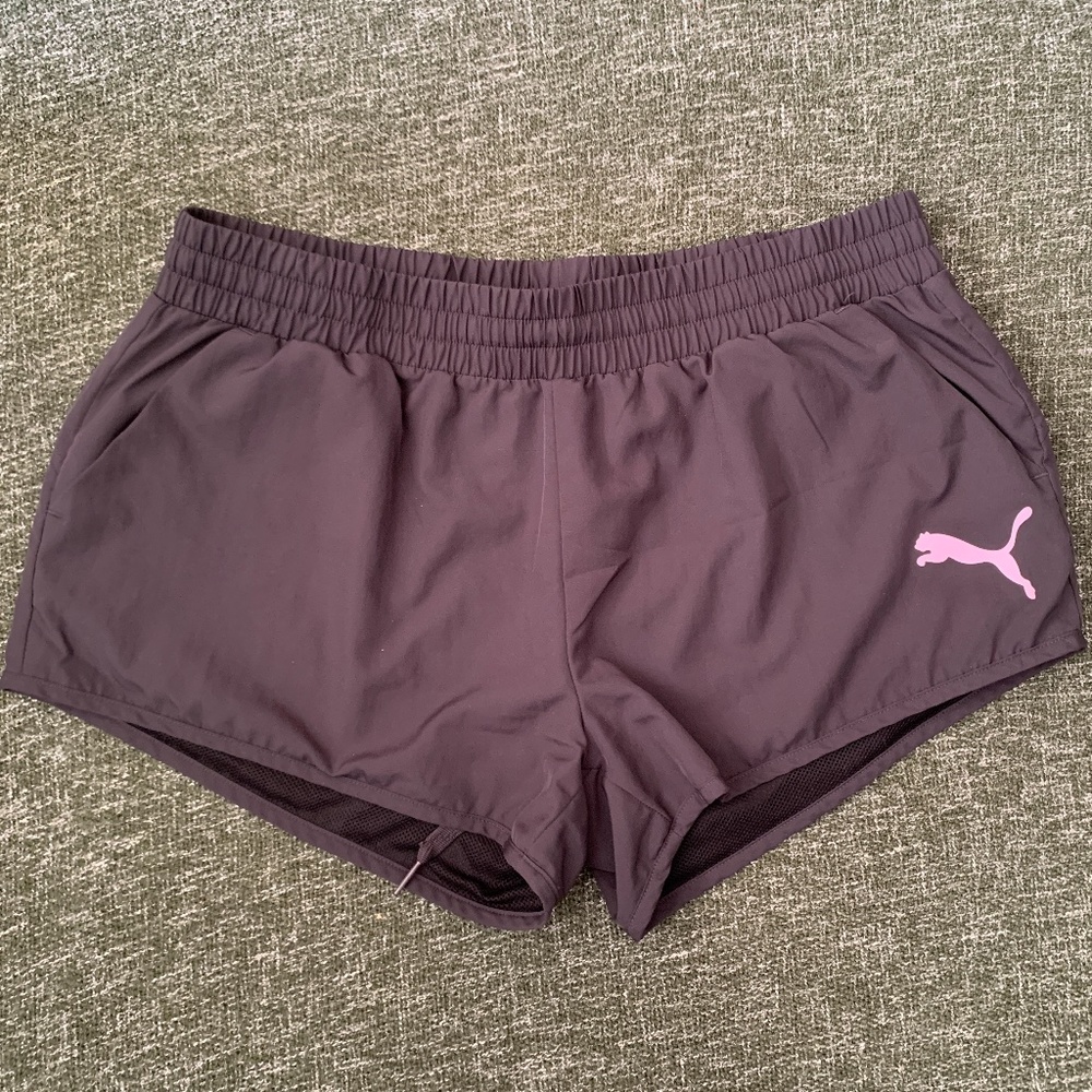 Puma Grey Running Short Size L